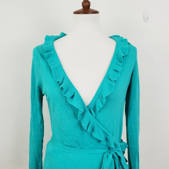 Moda International Ruffle Wrap Knit Top - Picture 2 of 12